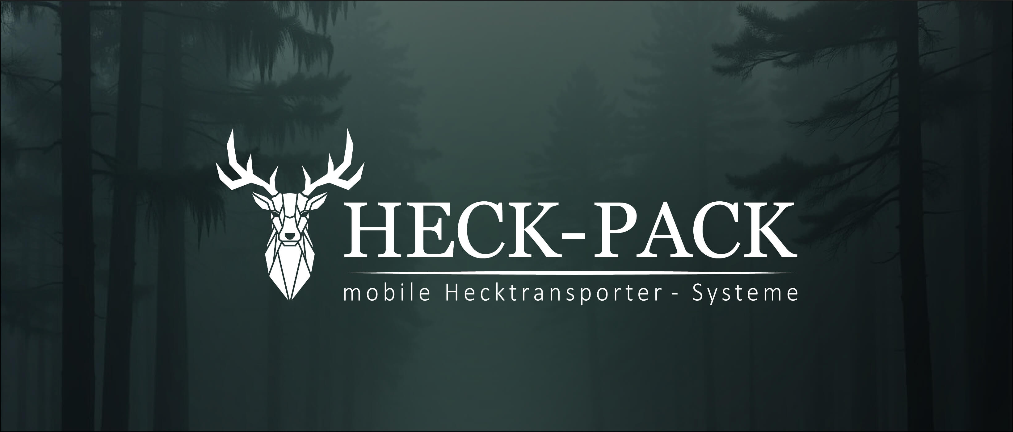 Heck Pack professionelles Logo vor Waldhintergrund