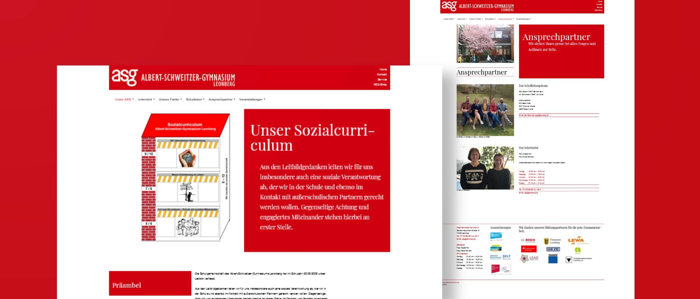 Webdesign für Gymnasium