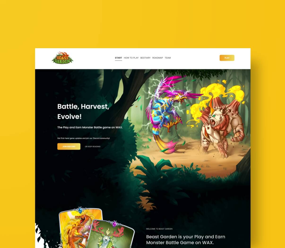 Website für Onlinespiel in Contao