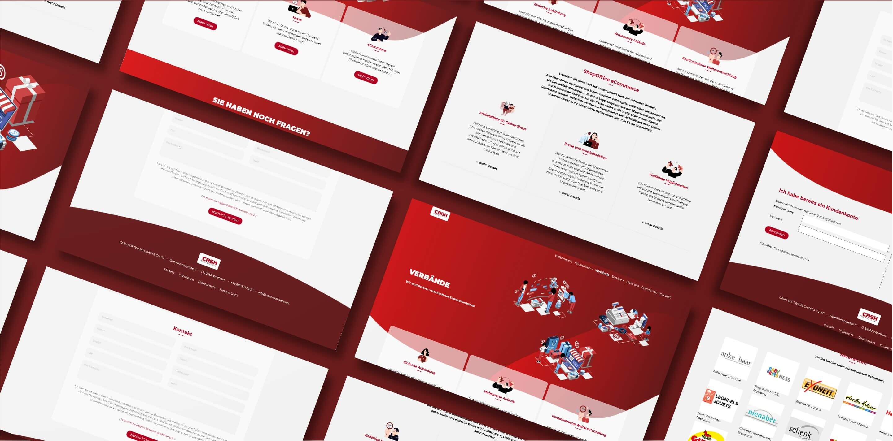 Webdesign für Cash Software