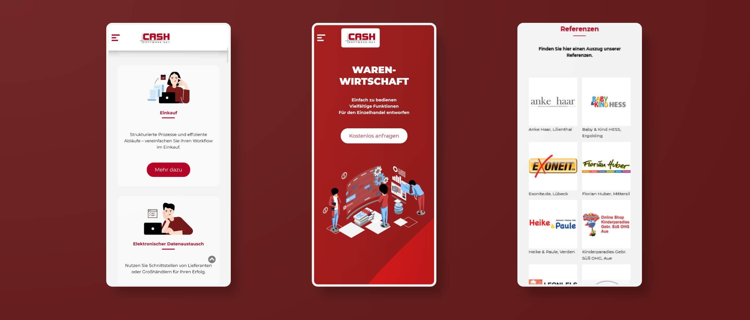 mobiles Webdesign für Warenwirtschaft
