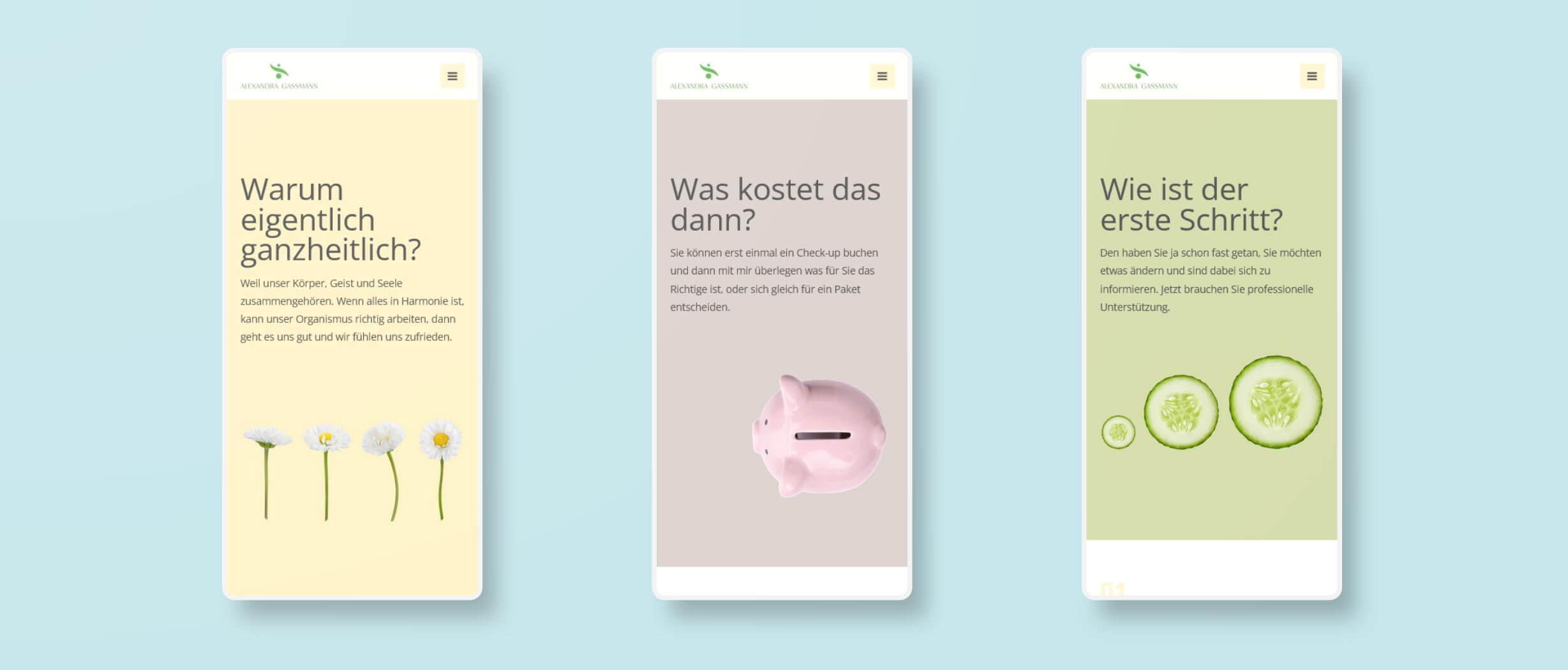 Layoutdesign für Lifecoach