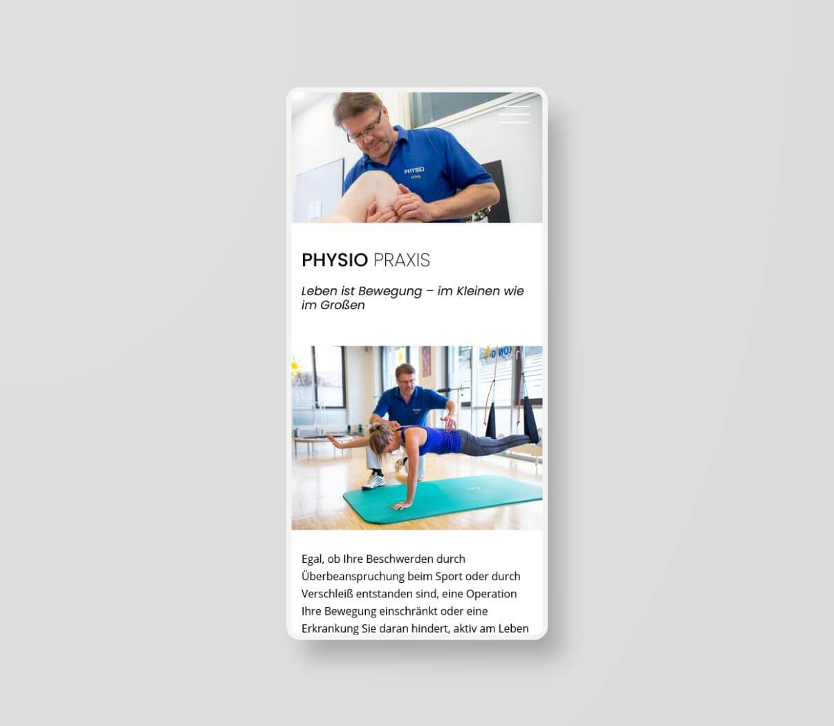 Individuelles Webdesign für Sport und Fitness