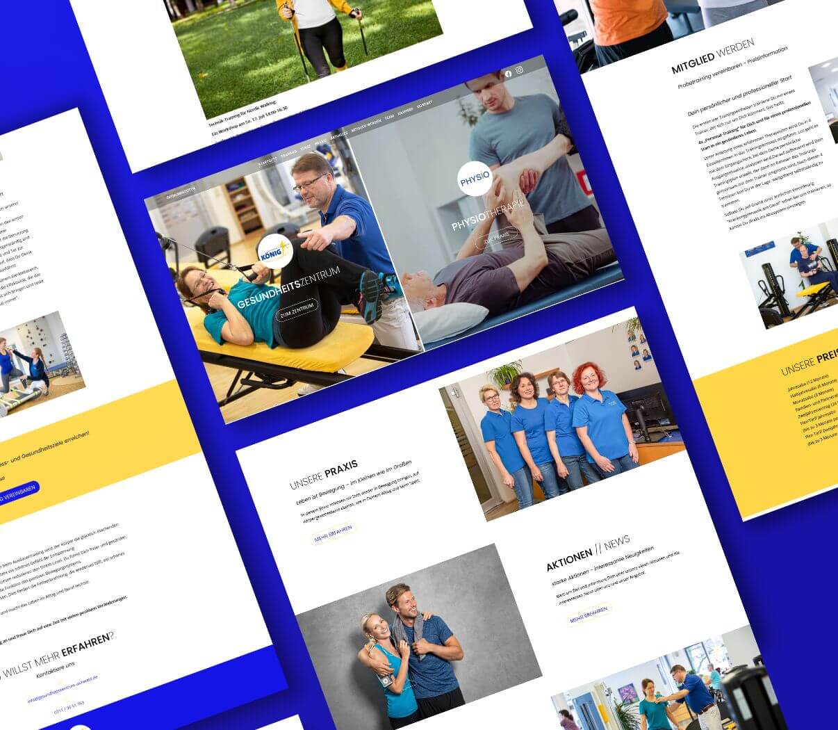 Webdesign für Sport, Fitness, Physio und Gesundheit