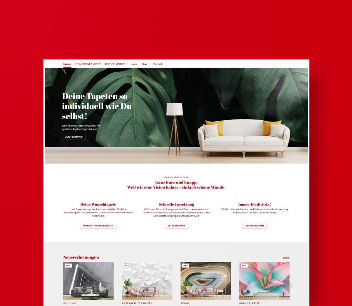 E-Commerce Konfigurator Tapeten
