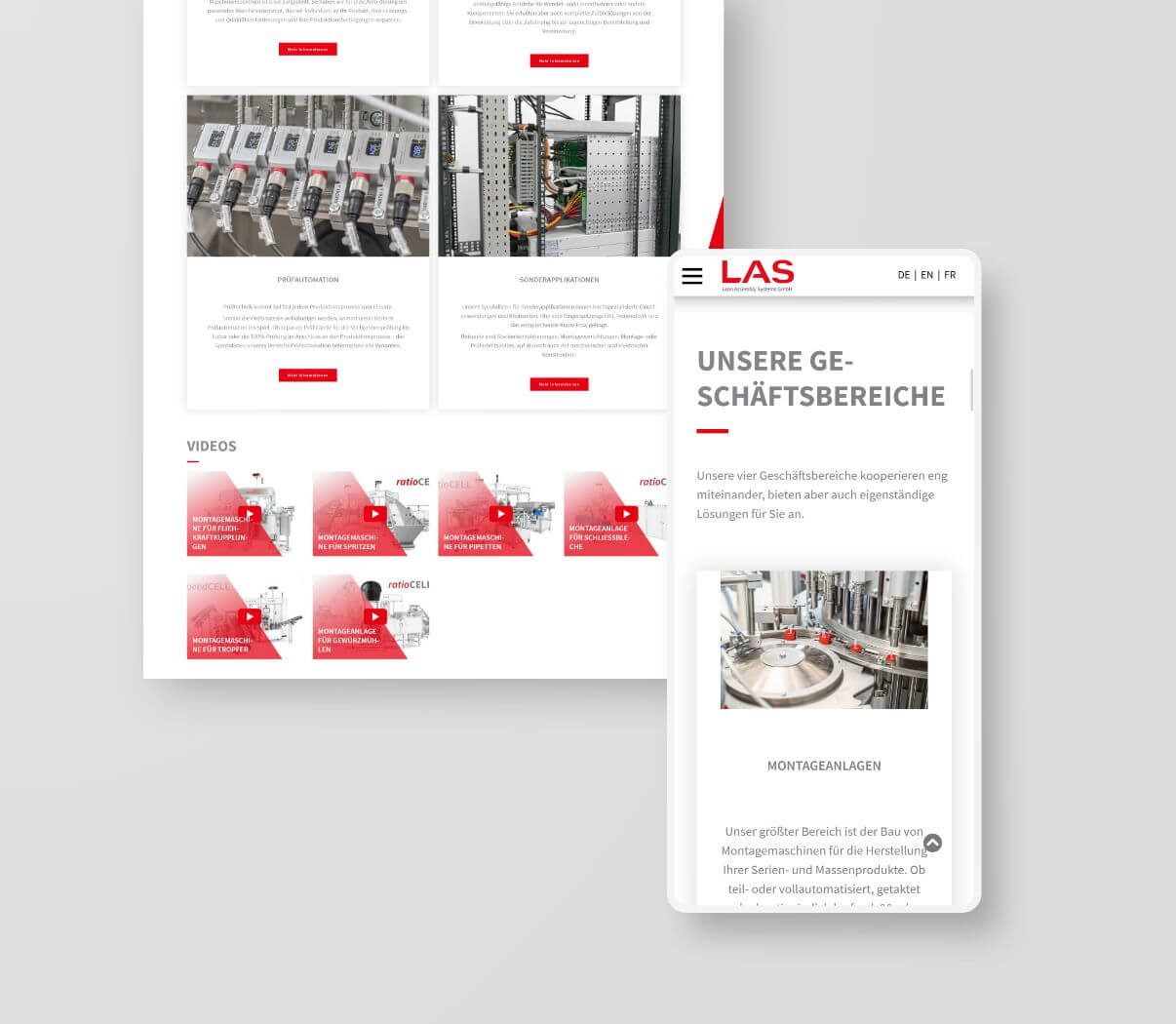 Maschinenbau Webdesign von einer Contao Agentur