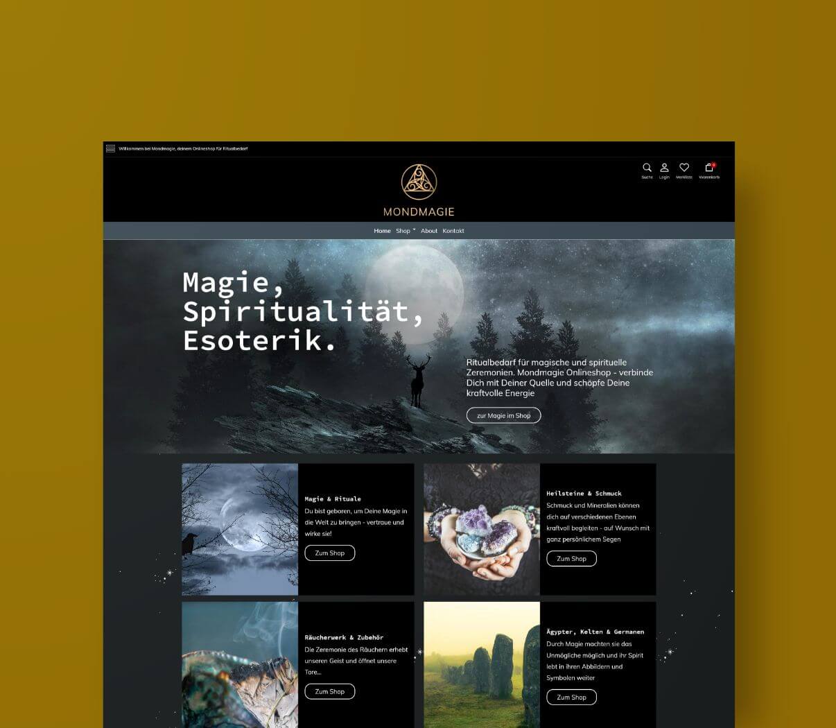 Onlineshop für Ritualbedarf