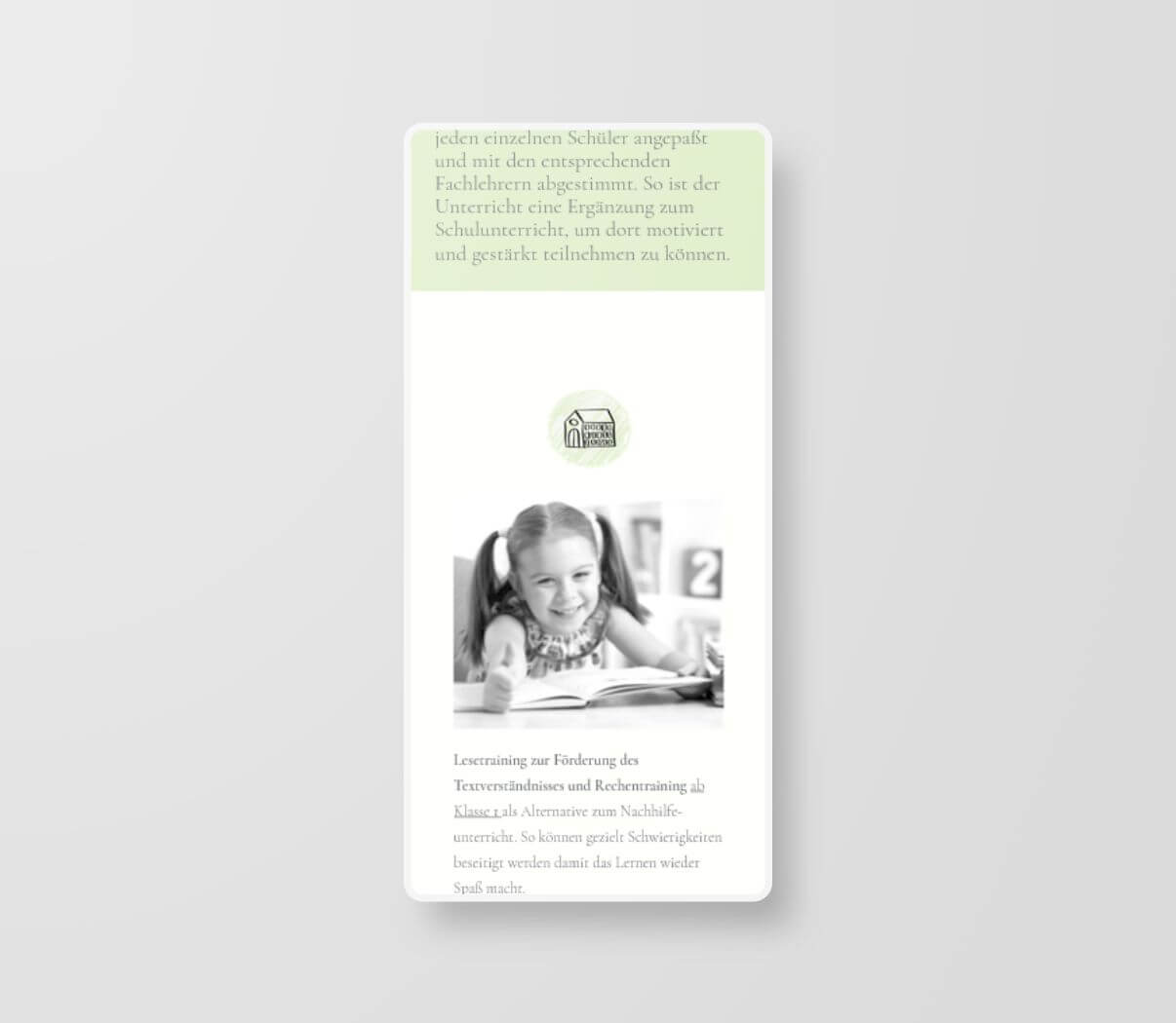 Individuelles responsive Design