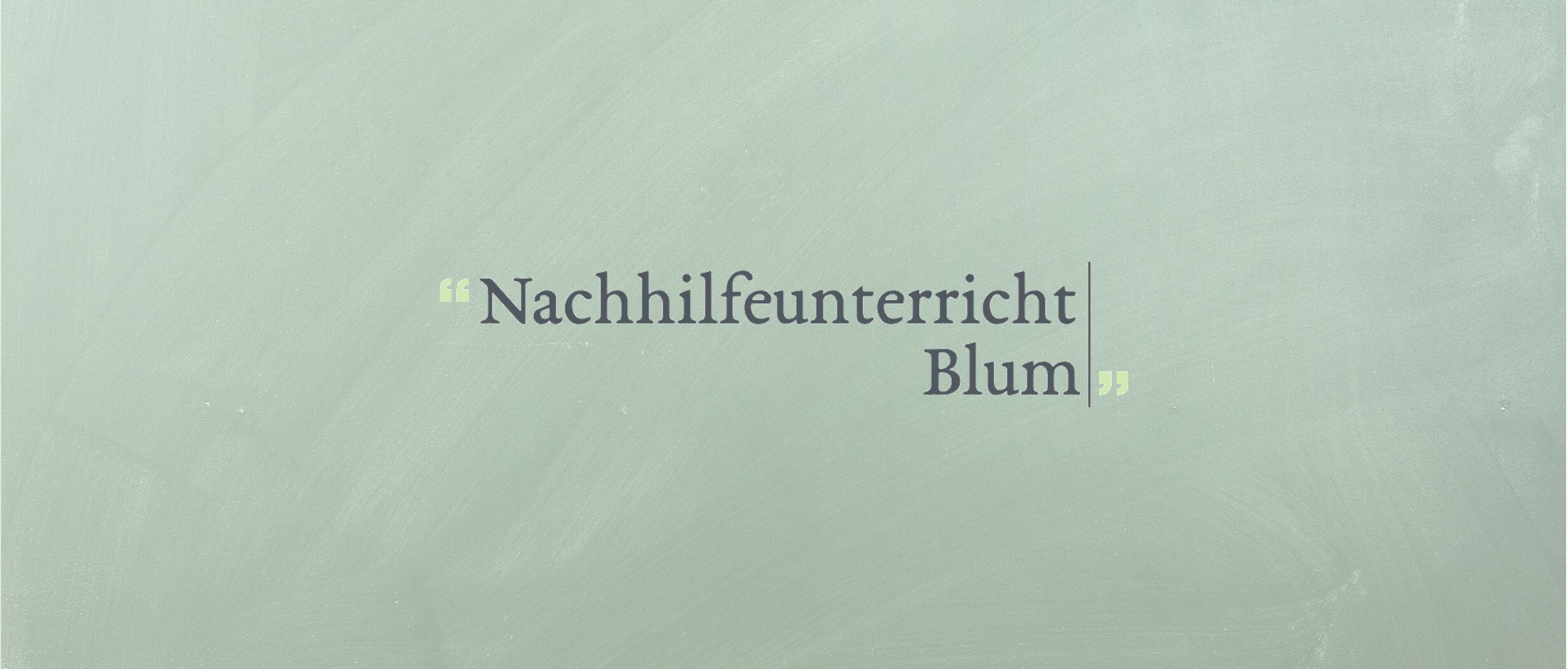 Logo vom Nachhilfeunterricht Blum