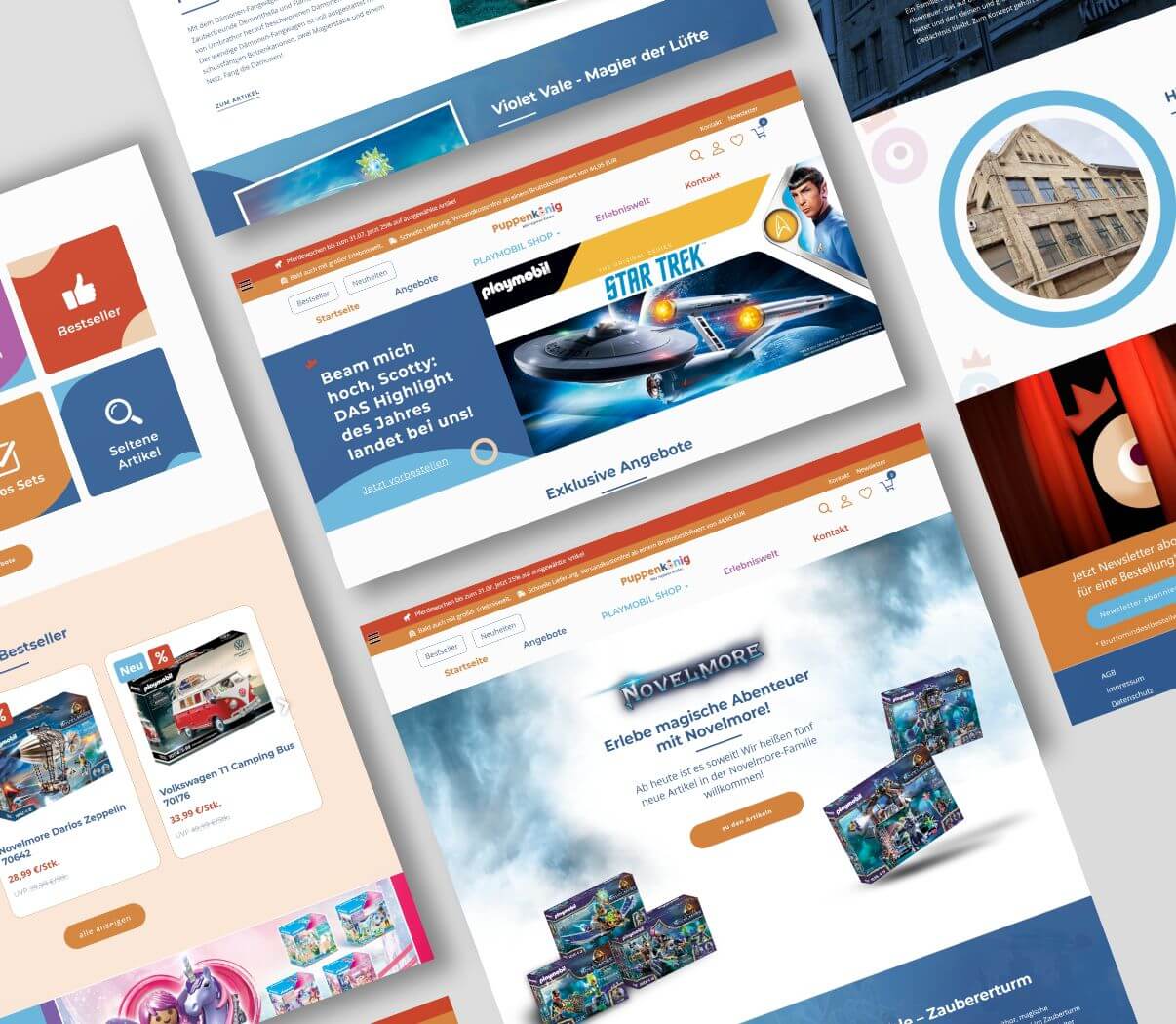 Merconis Onlineshop und Webdesign von Agentur