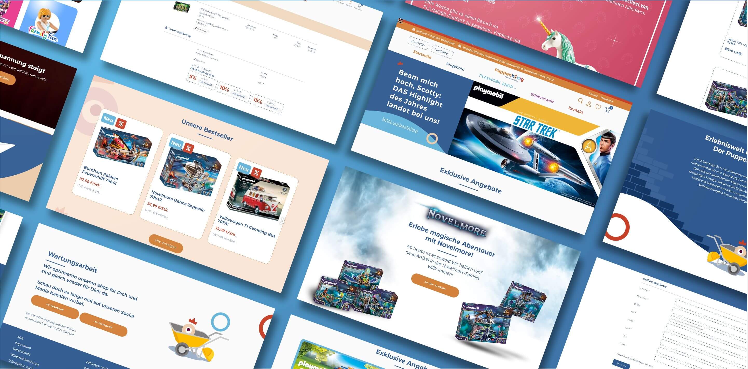 individuelles Webdesign für Onlineshop von Agentur