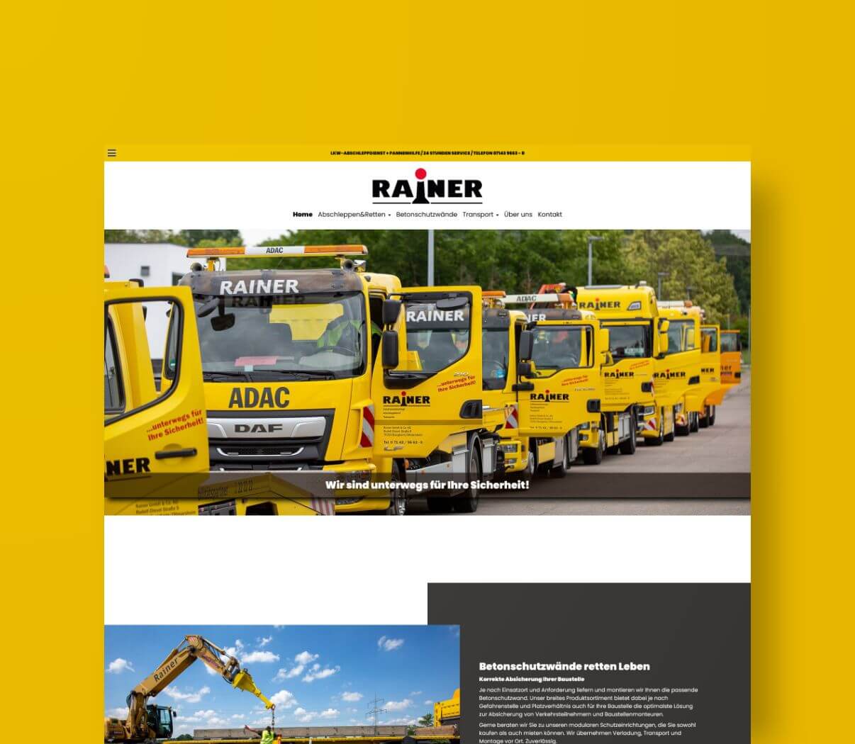 Webseite von Rainer Abschleppdienst