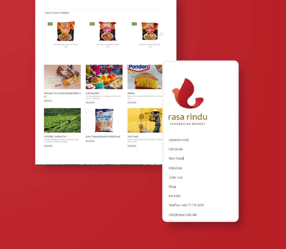 Individuelles Onlineshop Design