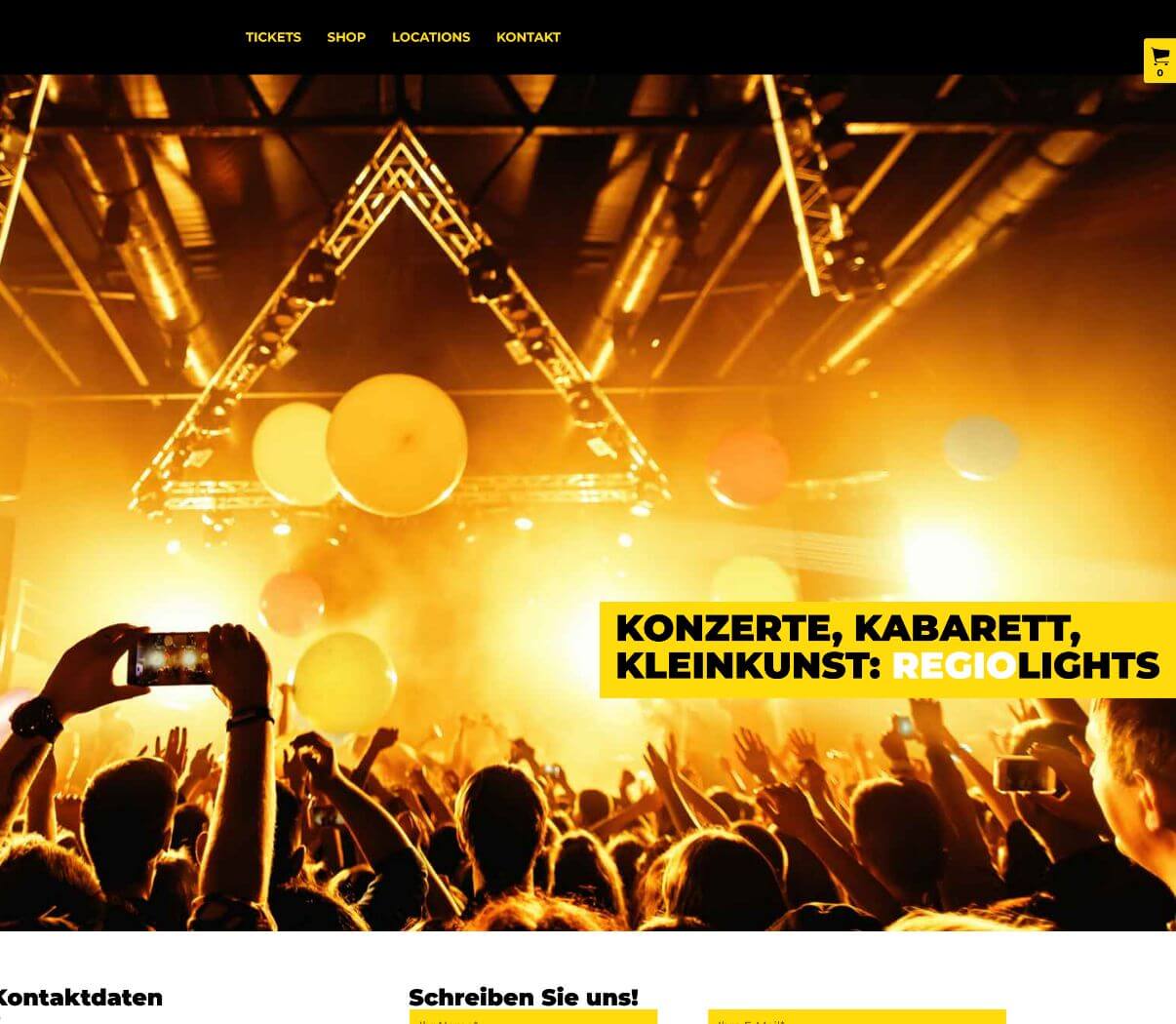 Webseite für Konzerte, Kabarett und Kleinkunst