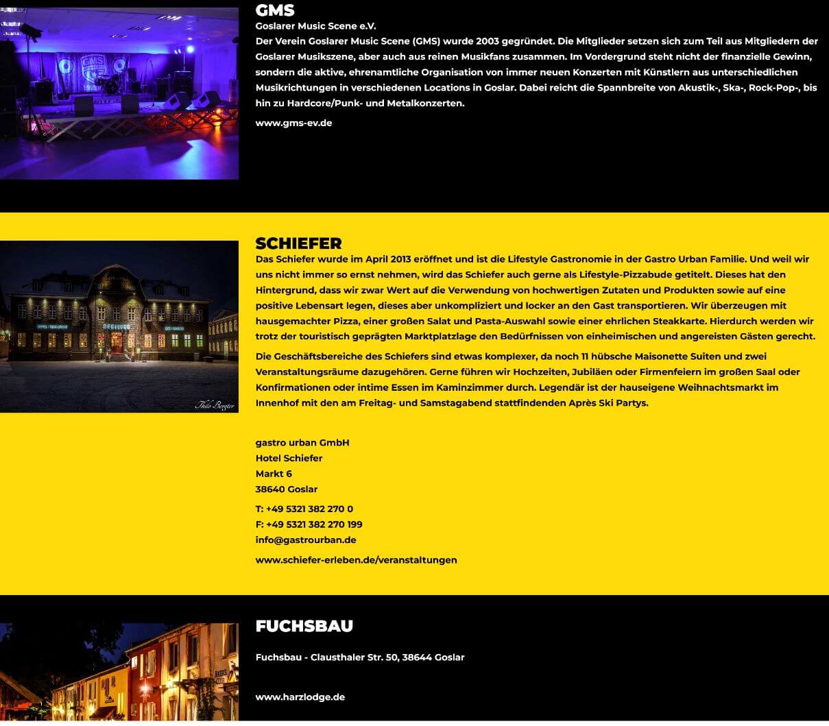 Modernes und individuelles Webdesign für Events