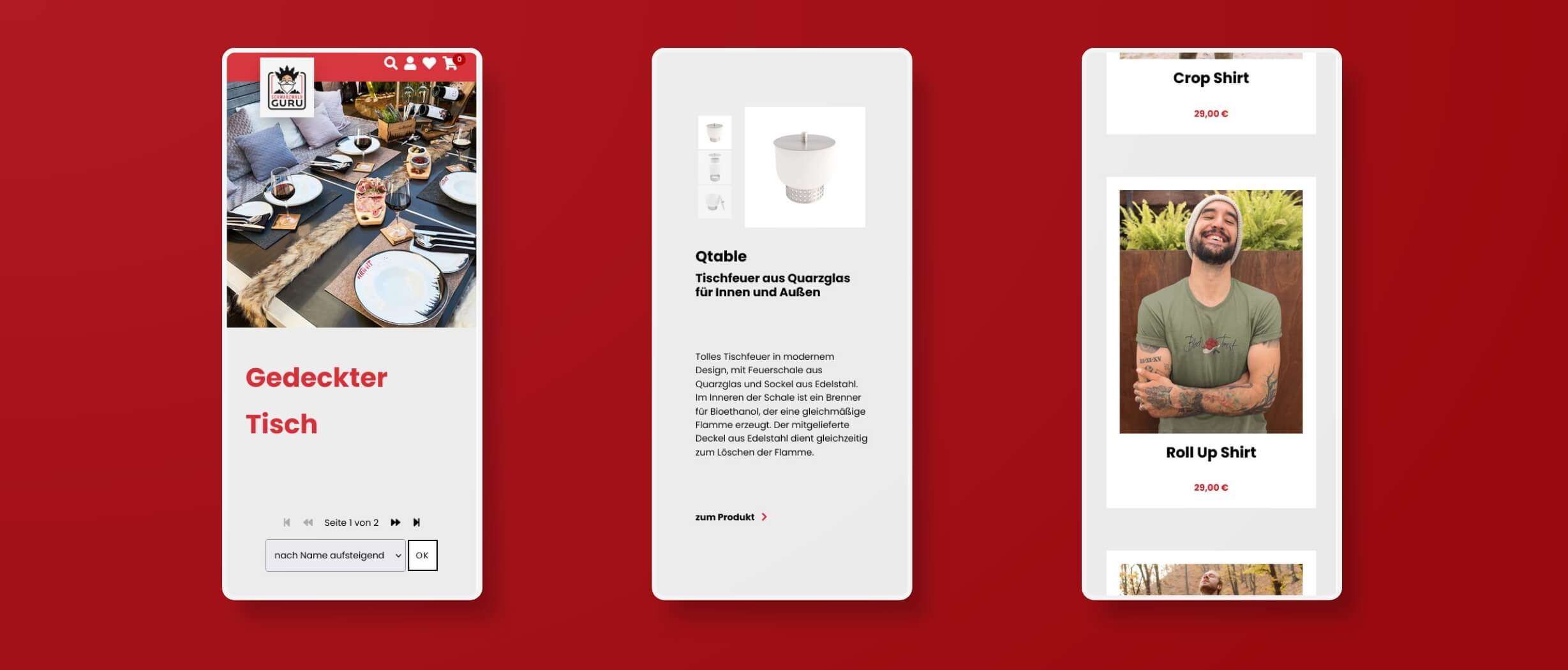 individueller responsiver Onlineshop