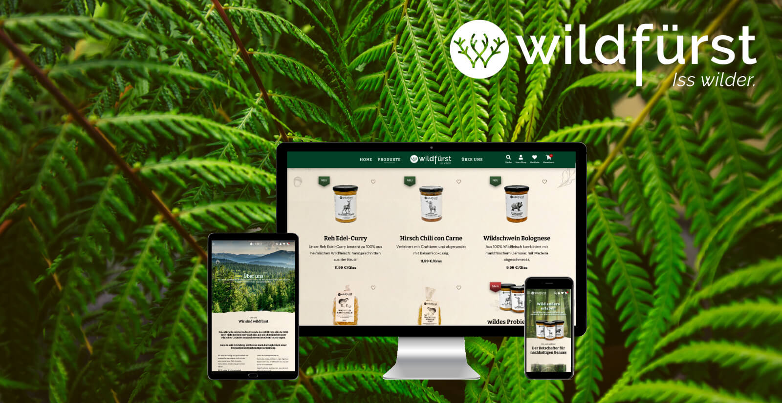 Onlineshop für exklusive Gerichte mit Wildfleisch