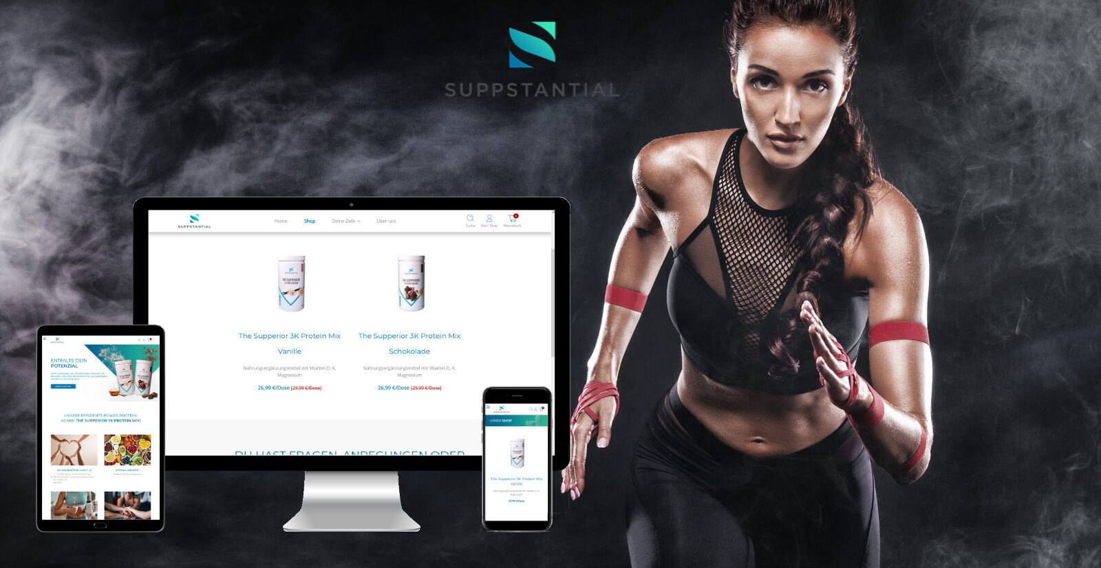 e-Commerce-Shop für Fitness-Ernährung