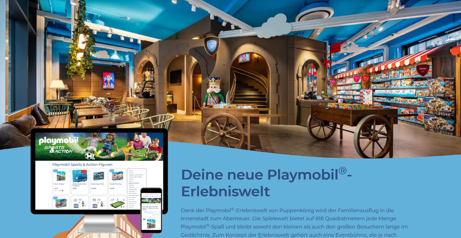 Merconis als Onlineshop für Spielzeug.