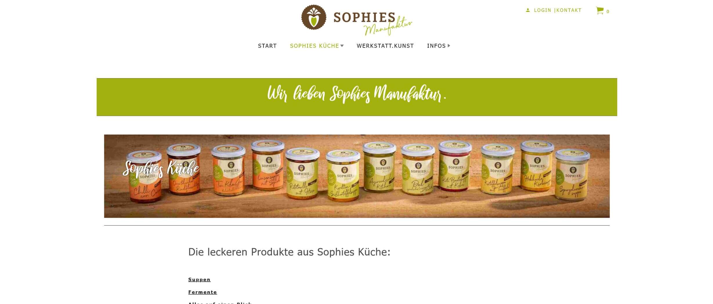 E-Commerce Shop für Lebensmitteln