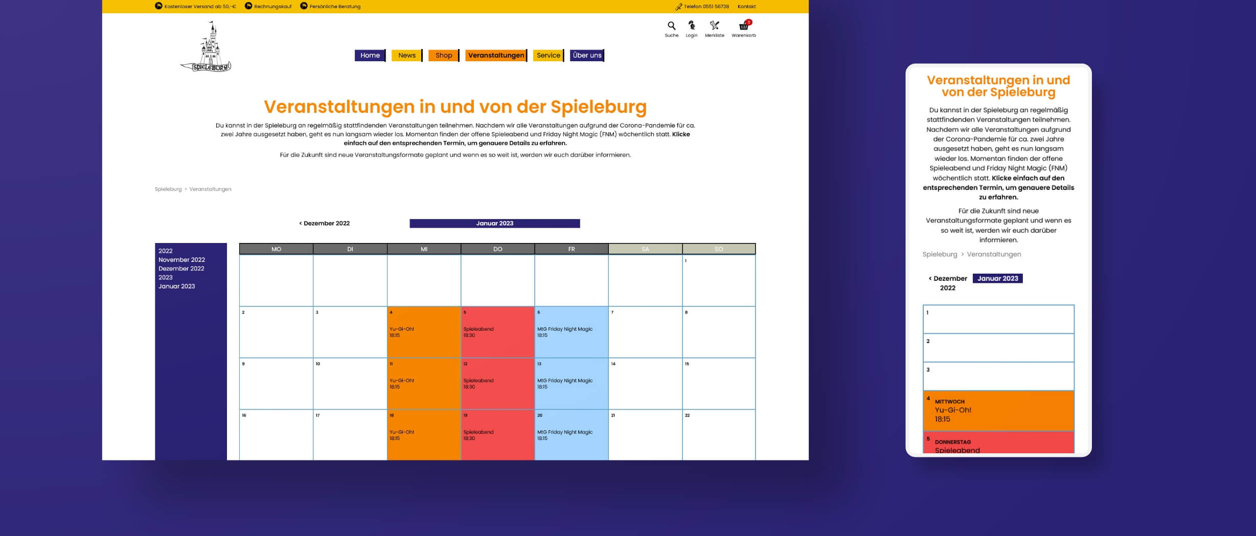 Webshop in Contao mit individuellem Layout