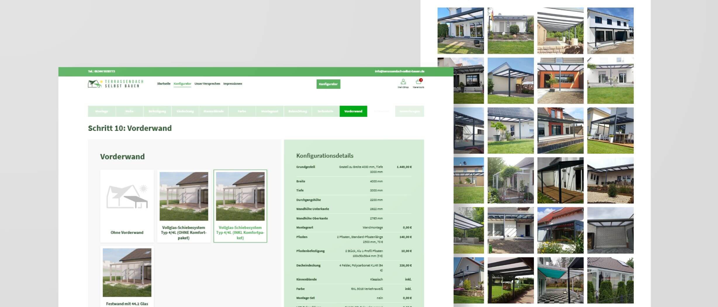 Onlineshop von Terasssendächer